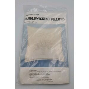 Colony Collection Candlewicking Pillows  Bow‎ of Roses II Kit 11784 New